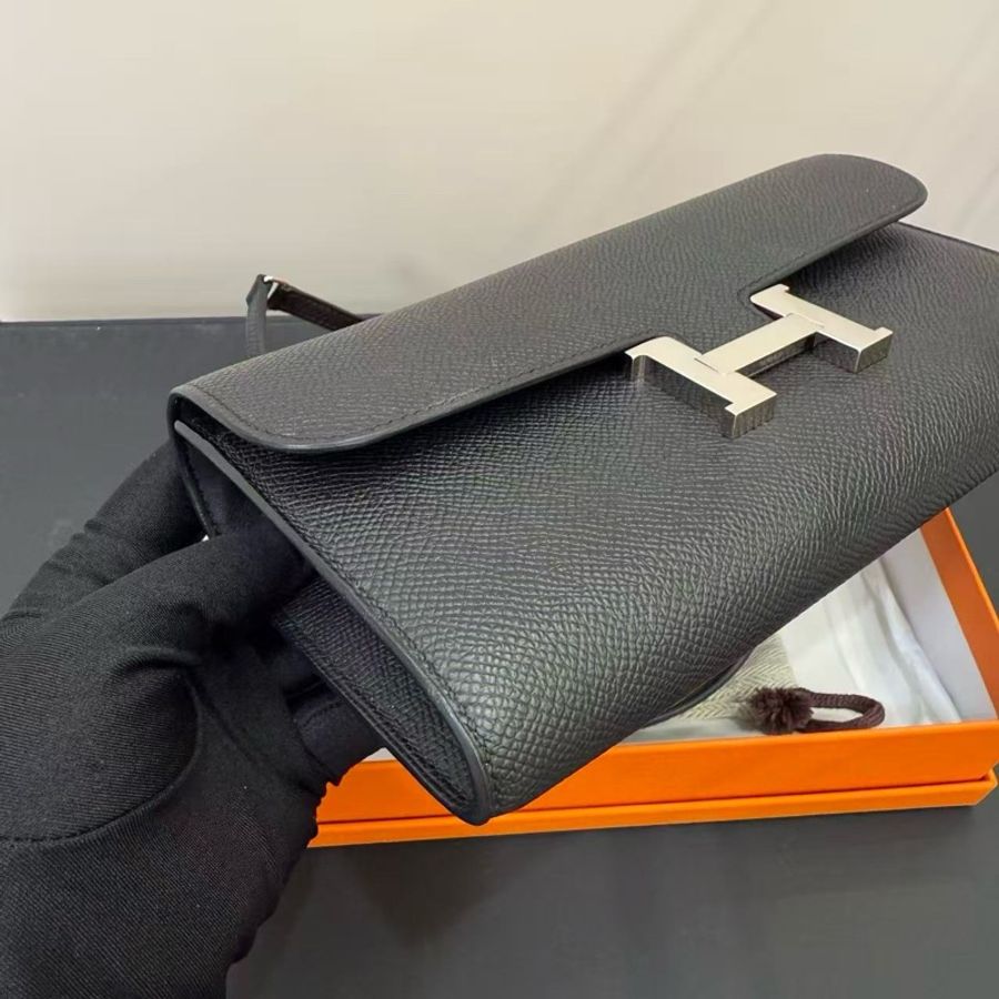 Hermes 經典黑銀康康to go W刻 盒子塵袋齊全-2
