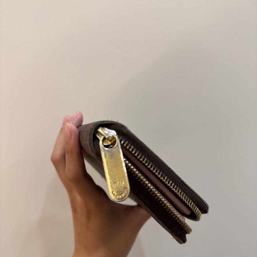 LV 櫻花粉長夾-9