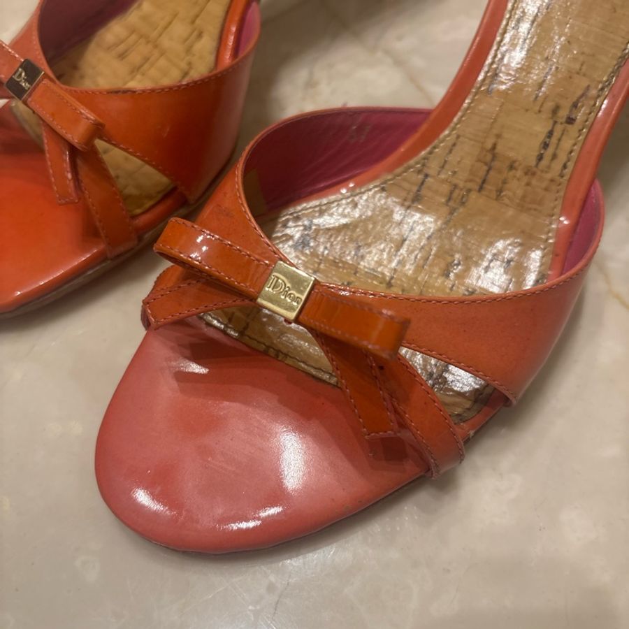 Dior 7公分 37號拖鞋-1