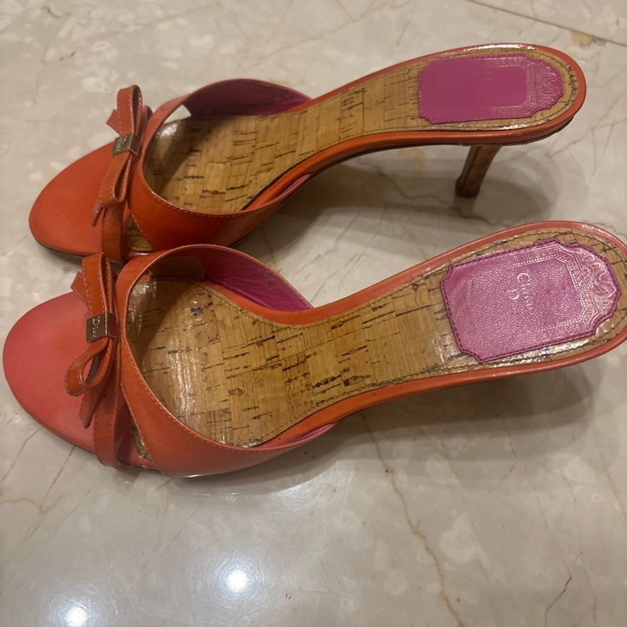 Dior 7公分 37號拖鞋-3