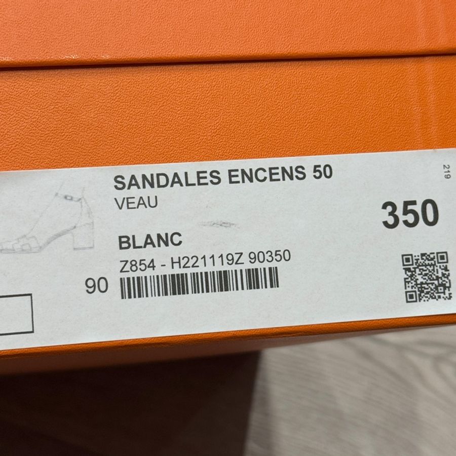 愛馬仕(Hermès)Santorini 35全新涼鞋跟鞋-10