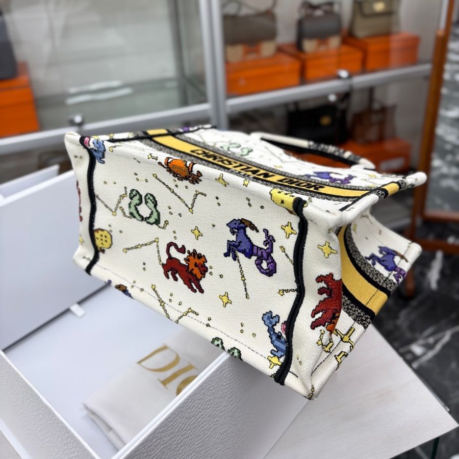 Dior 星座系列小號book tote,22年編碼 內購內標打孔如圖 尺寸約26*11.5-8