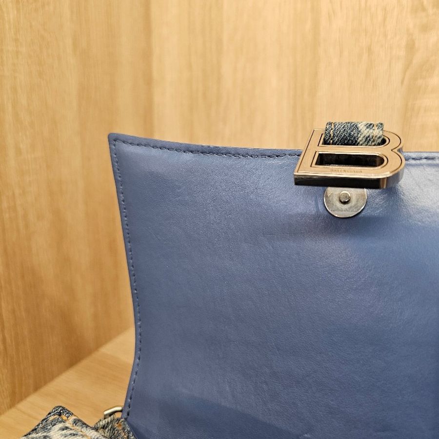 [潮流好物🥰] Balenciaga 丹寧銀釦手提斜背沙漏包-18