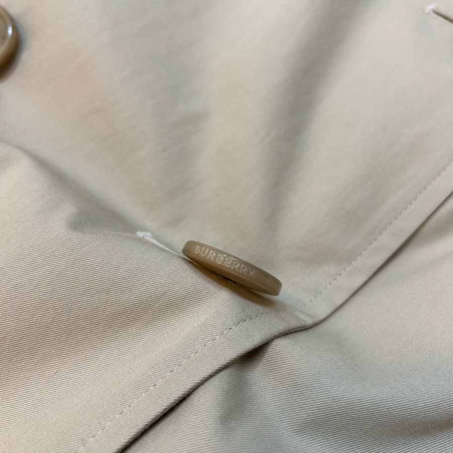 BURBERRY英國柔黃褐色滑鐵盧風衣UK8-8