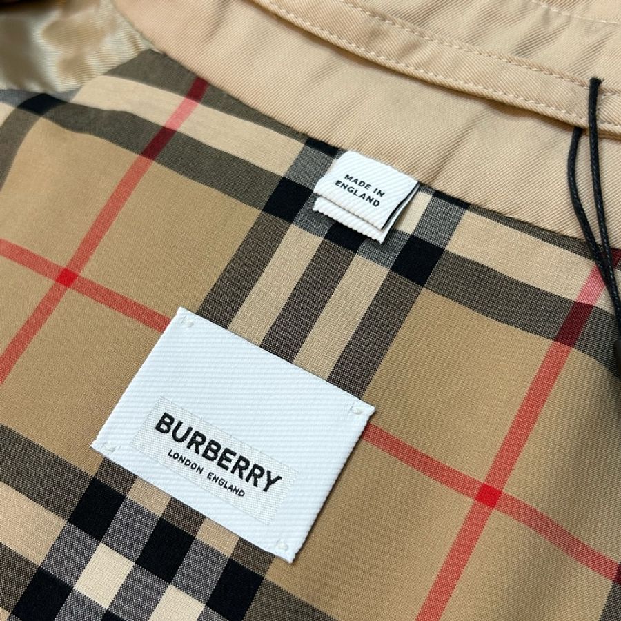 BURBERRY英國柔黃褐色滑鐵盧風衣UK8-13