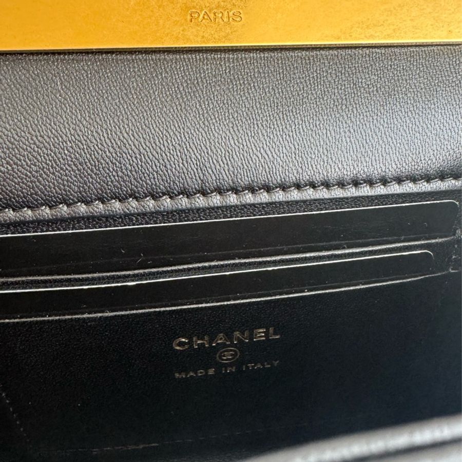 Chanel AP2945黑菱格小kelly鏈包-31