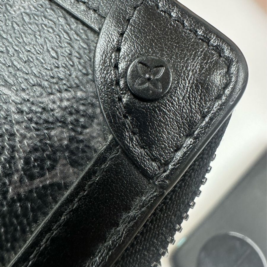 LV Trunk Zippy Wallet 黑色老花長銀包 晶片款-13