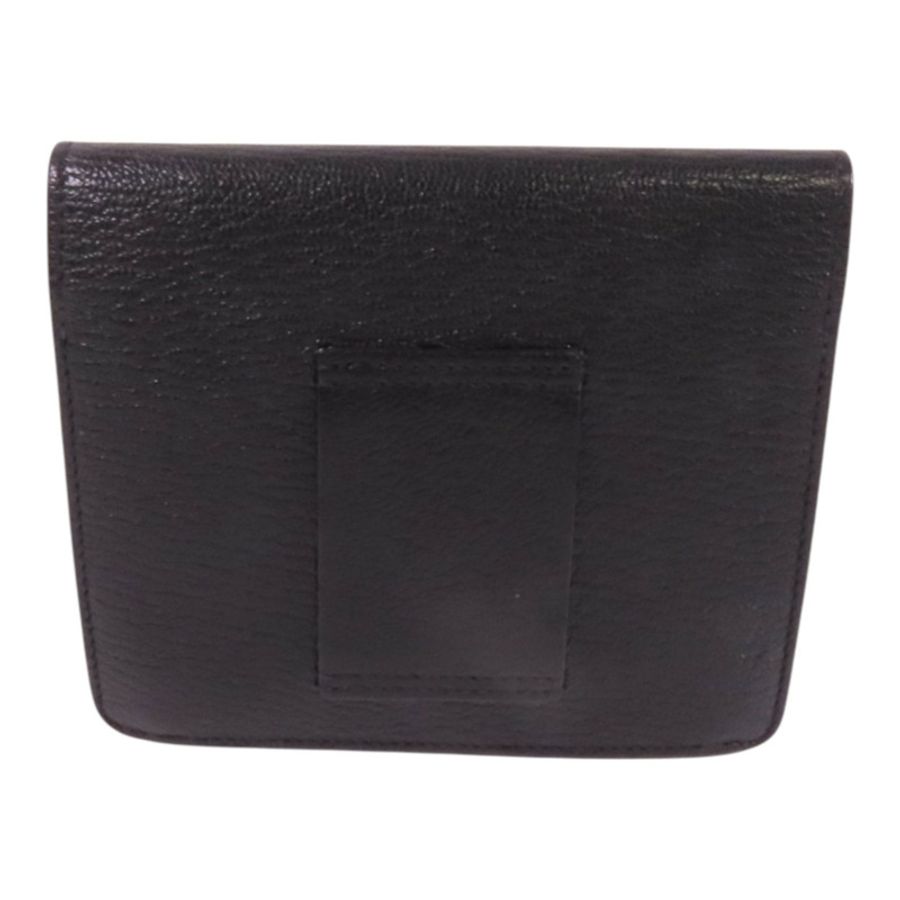 HERMES Chevre皮革Roulis Slim金扣短錢包-1