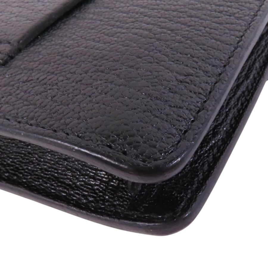 HERMES Chevre皮革Roulis Slim金扣短錢包-13