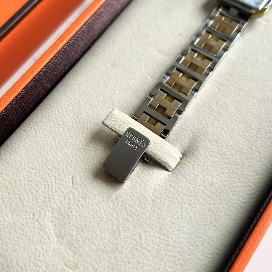 絕版古董錶 Hermes Croisiere二手男女裝金屬錶帶 手錶 腕錶 中古-2