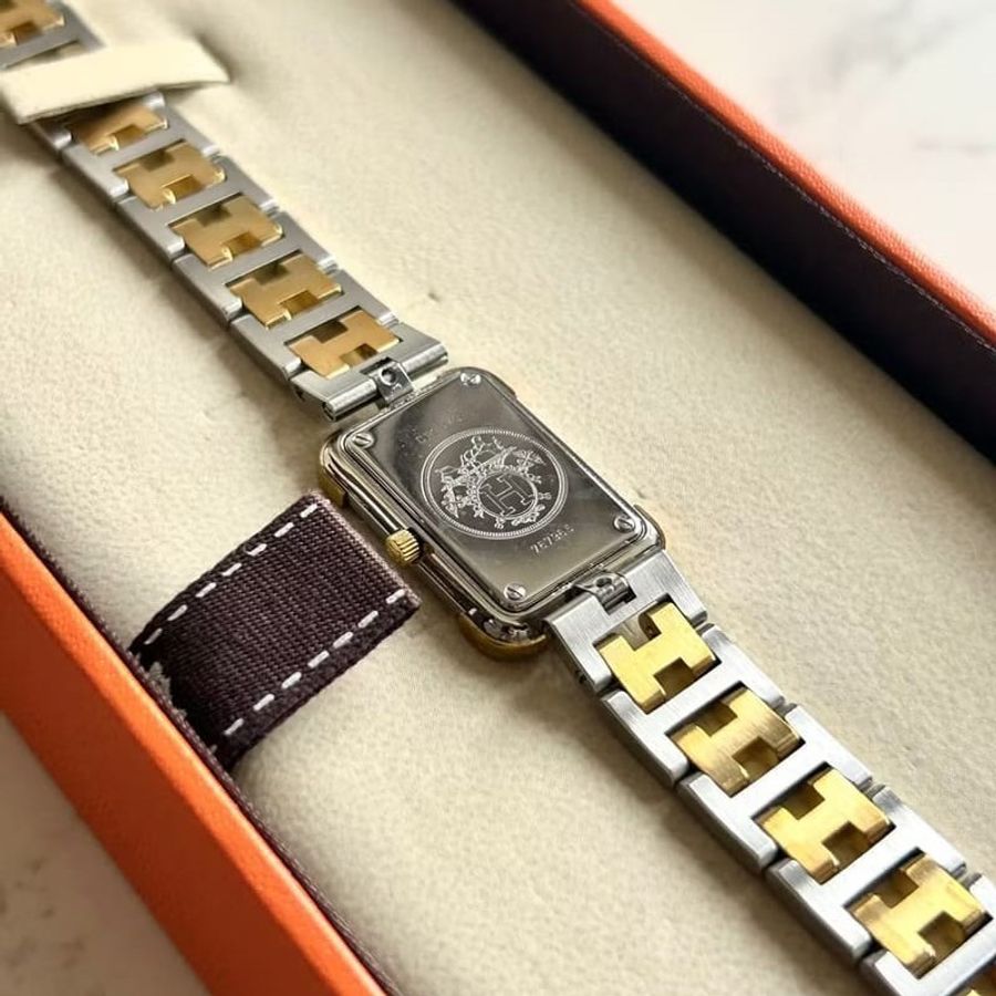 絕版古董錶 Hermes Croisiere二手男女裝金屬錶帶 手錶 腕錶 中古-5