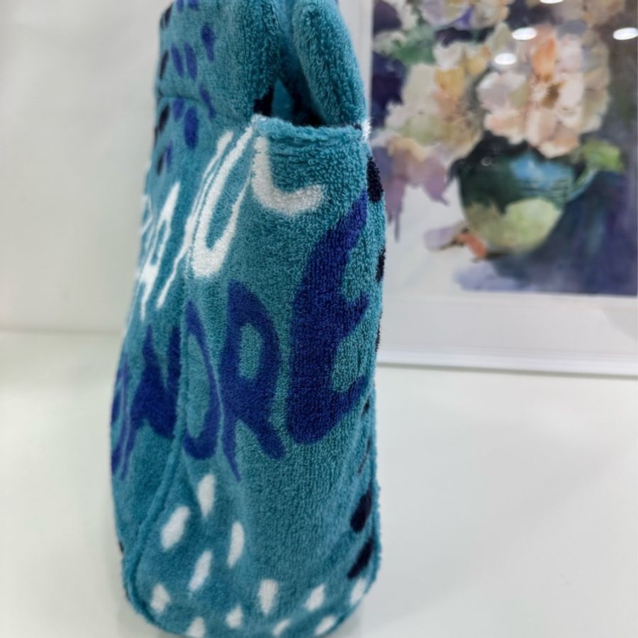Goyard限量藍色毛巾沙灘包 有購證-4