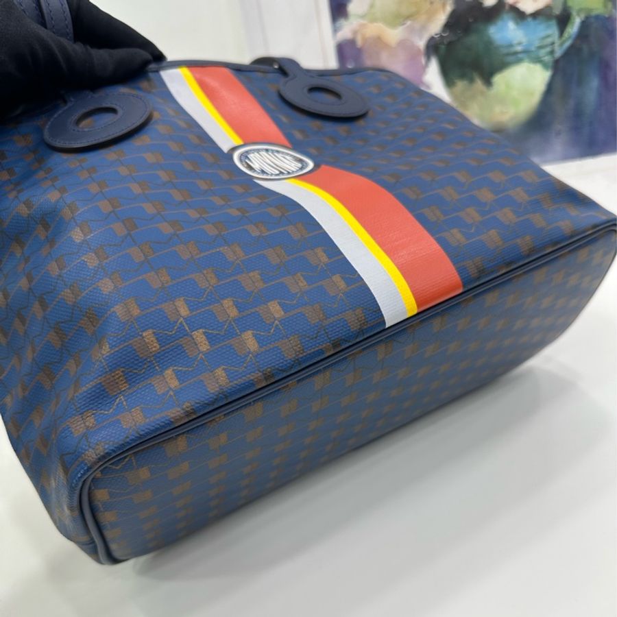 MOYNAT莫奈 Tote購物袋 藍色小號 底長30cm-9