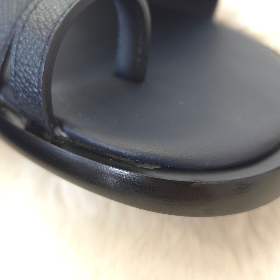 Hermes JOKE Sandle kelly銀釦 深藍 40-7