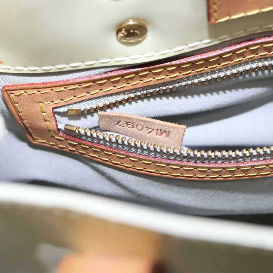 【日本直送】路易威登 Monogram Vernis Reade PM 手提包 Perle M91336 LV Auth 141487-11