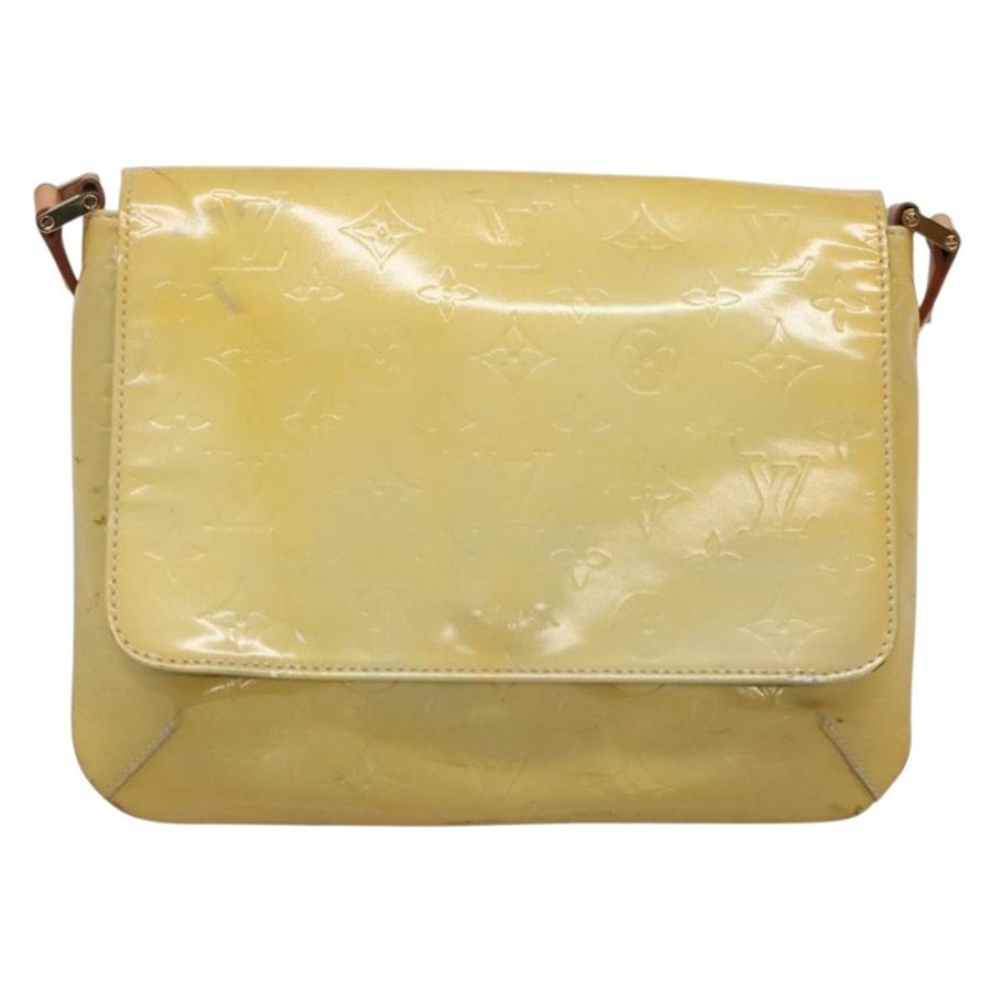 【日本直送】路易威登 Monogram Vernis Thompson Street Bag Gris M91008 LV Auth 141503-12