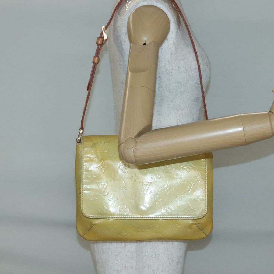 【日本直送】路易威登 Monogram Vernis Thompson Street Bag Gris M91008 LV Auth 141503-20