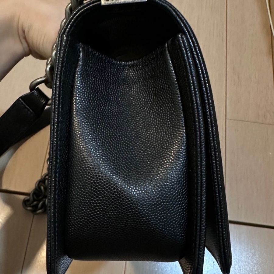 瑞奇二手精品 Chanel leboy 近新全配-1