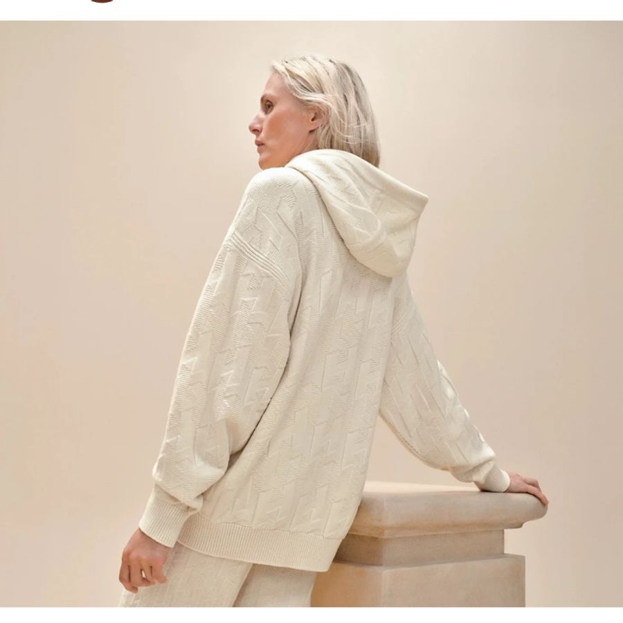 HERMÈS 愛馬仕 男女皆可穿 羊毛連帽針織衫-2