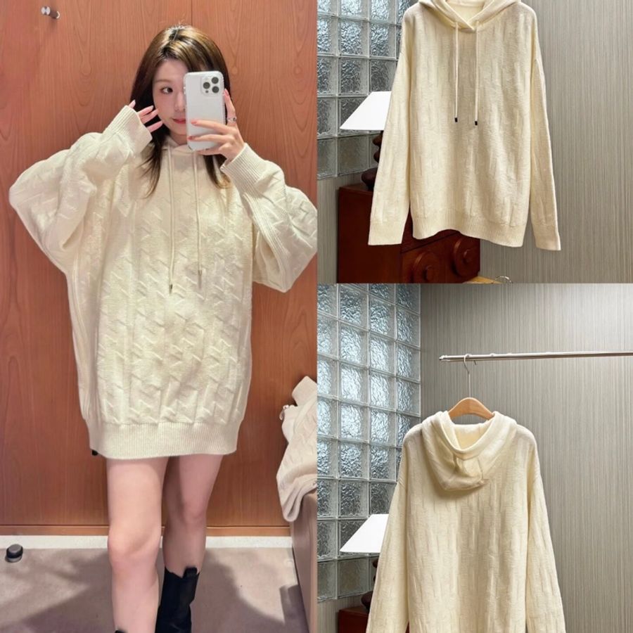 HERMÈS 愛馬仕 男女皆可穿 羊毛連帽針織衫-3