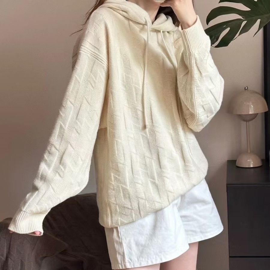 HERMÈS 愛馬仕 男女皆可穿 羊毛連帽針織衫-4