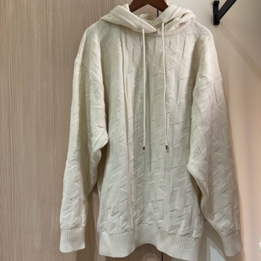 HERMÈS 愛馬仕 男女皆可穿 羊毛連帽針織衫-5