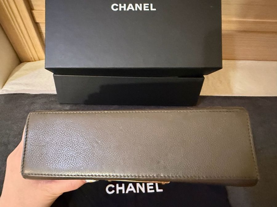 CHANEL 17C Handle 荔枝紋牛皮 郵差 肩背包 斜背包-4