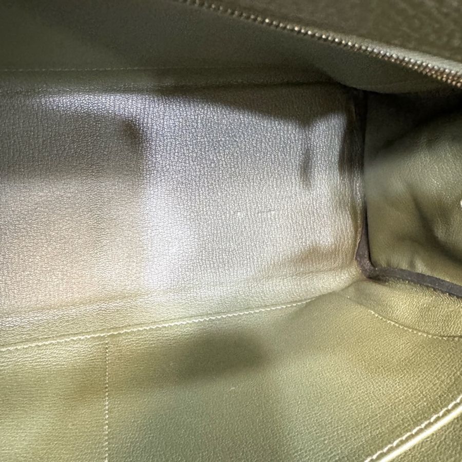 Hermès 愛馬仕 C6 橄欖綠 Togo 牛皮 Kelly 32 凱莉包 手提包 肩背包 金釦-28