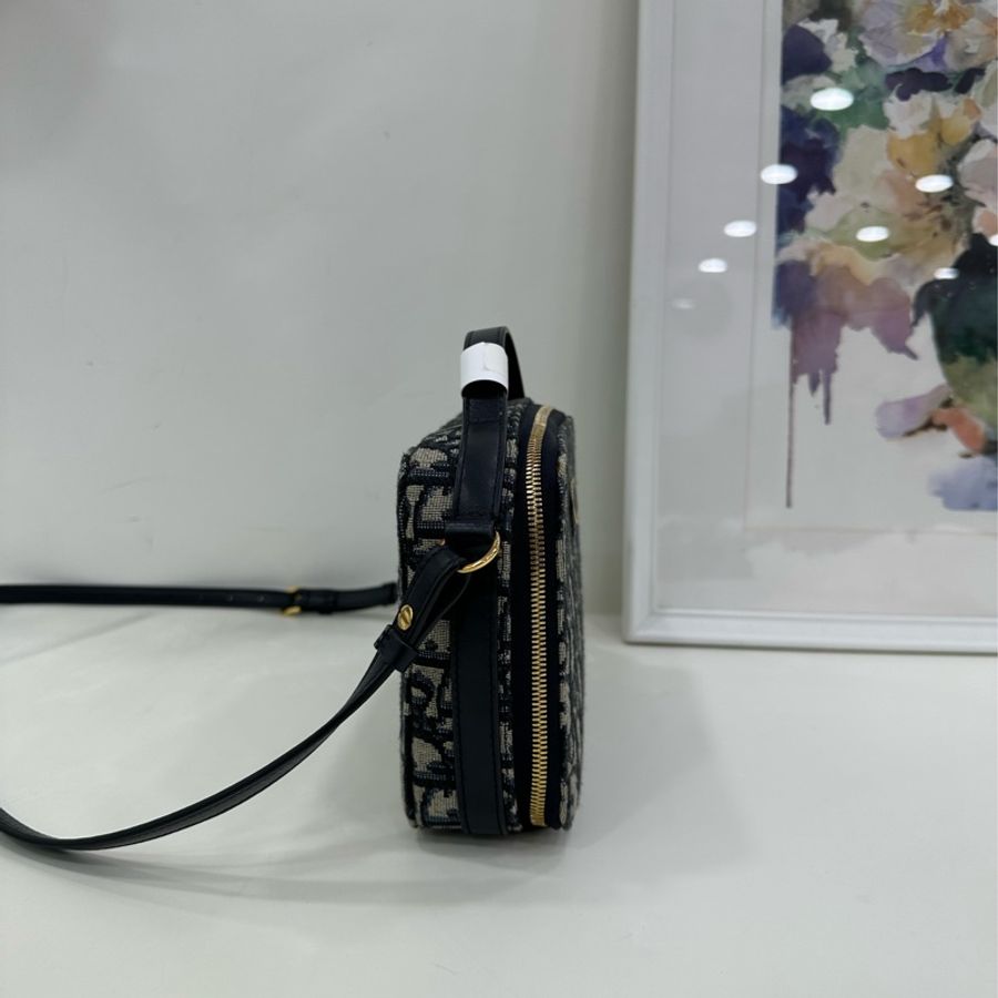 Dior老花30 Montaigne箱型手袋包 20×15 可手提可斜挎 閒置-6