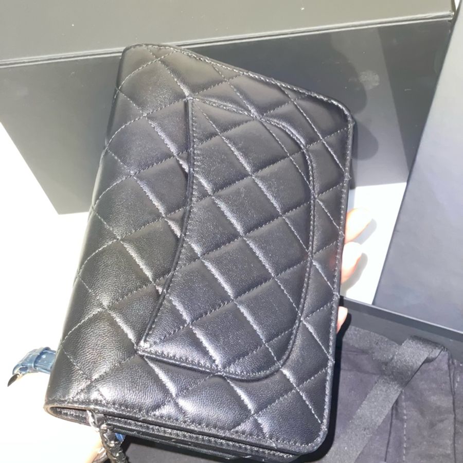 全配❤️ 香奈兒 #黑銀 #woc #羊皮 #chanel-7