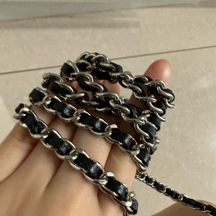 全配❤️ 香奈兒 #黑銀 #荔枝皮 #woc #chanel-19