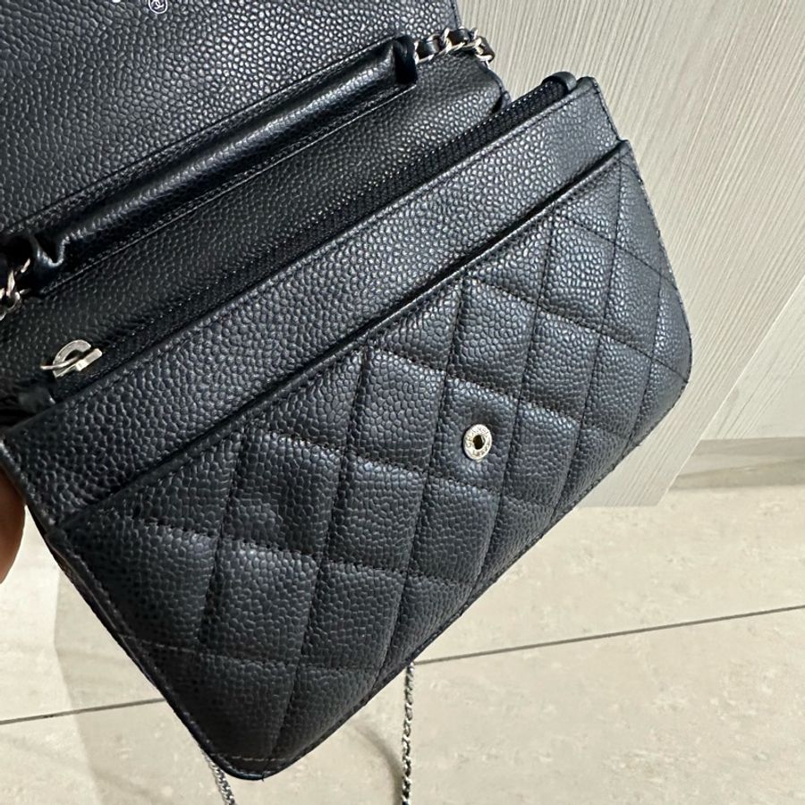 全配❤️ 香奈兒 #黑銀 #荔枝皮 #woc #chanel-21
