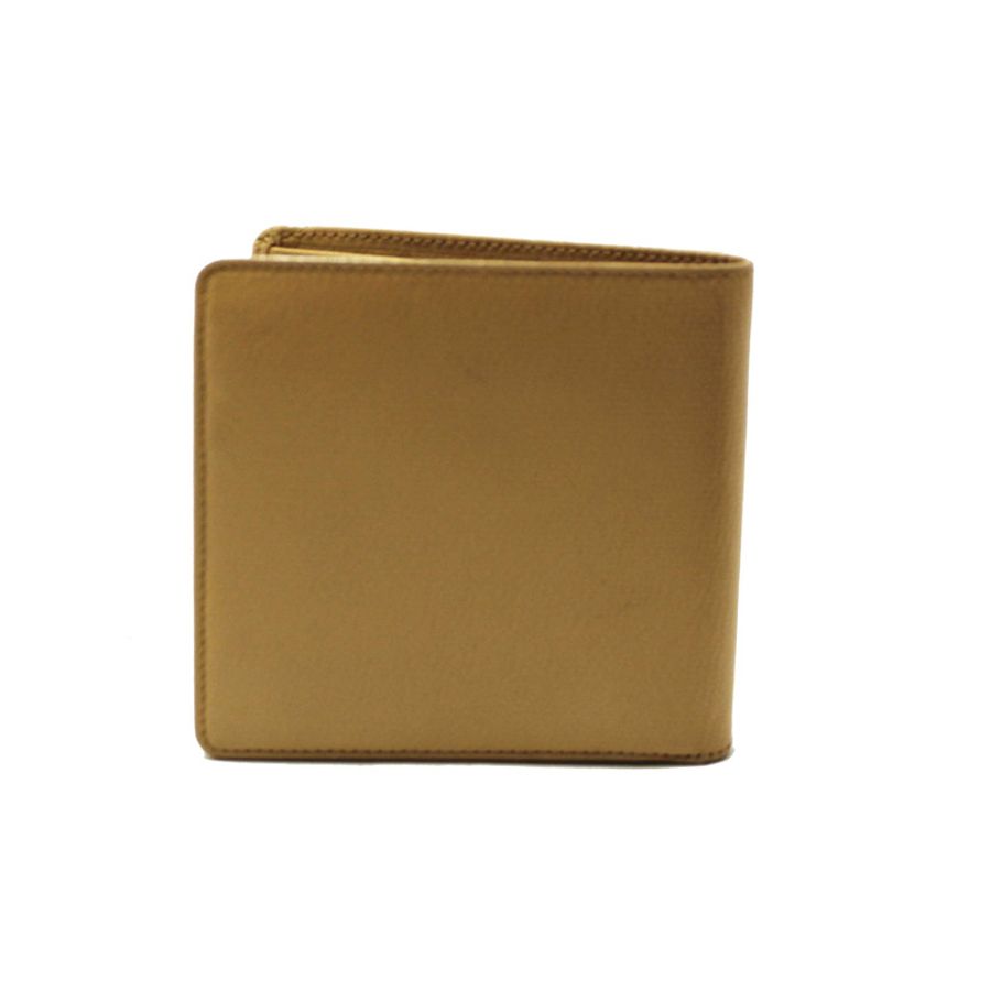 Chanel Beige Caviar Leather Medium Size Bi-fold Wallet-3