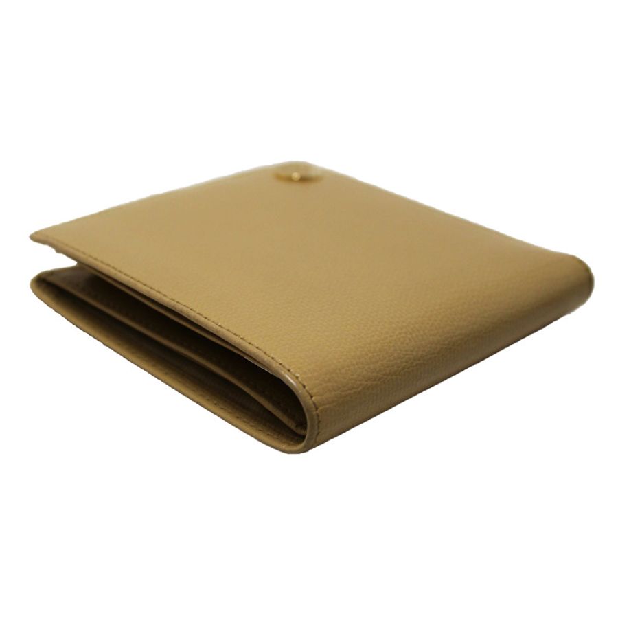 Chanel Beige Caviar Leather Medium Size Bi-fold Wallet-7