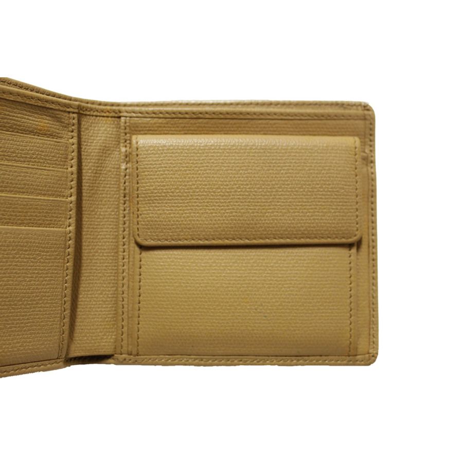 Chanel Beige Caviar Leather Medium Size Bi-fold Wallet-18
