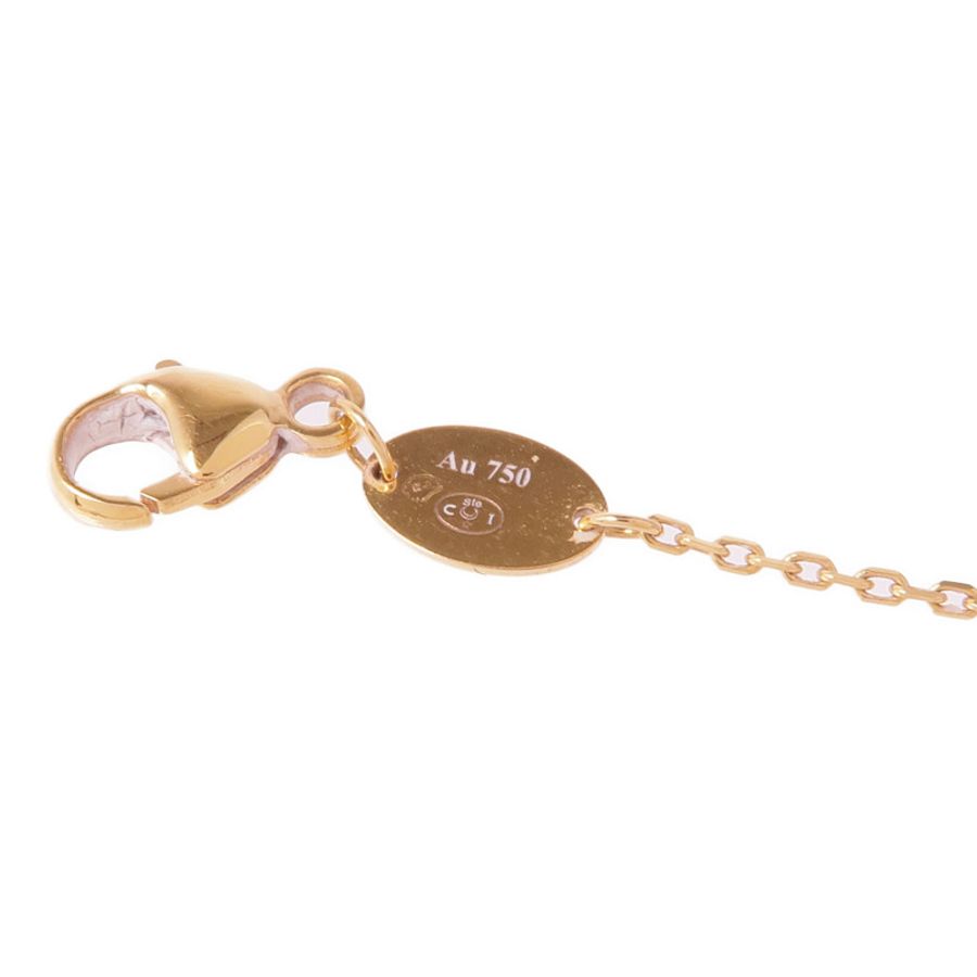 Chaumet 18K玫瑰金/綠松石/鑽石Diamond Jeux De Liens Turquoise項鍊-5