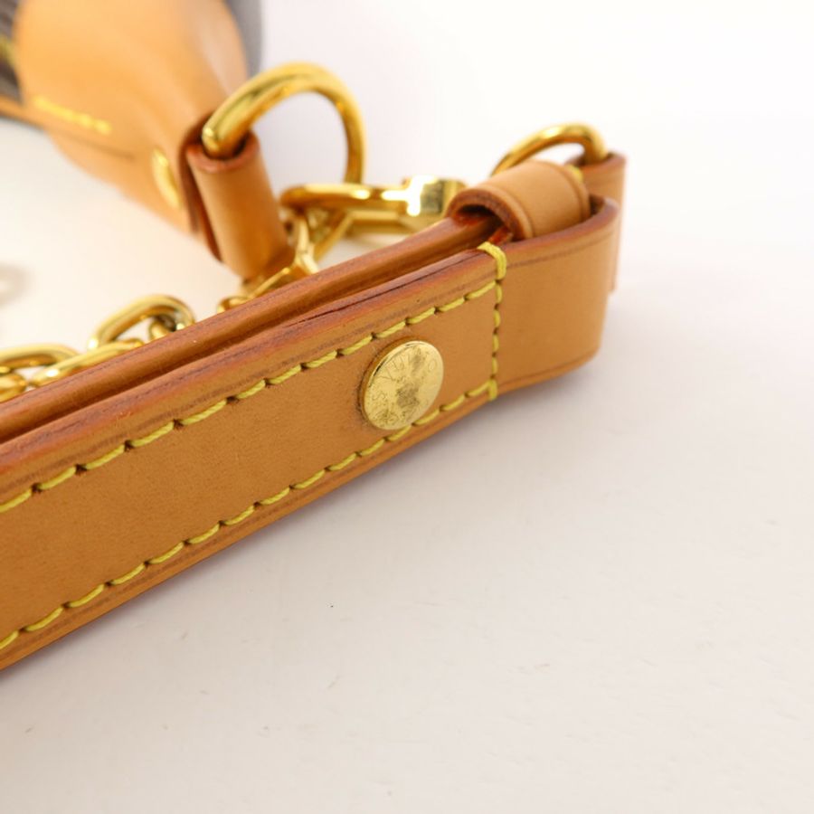 LOUIS VUITTON Monogram Loop金扣肩背袋棕色-17