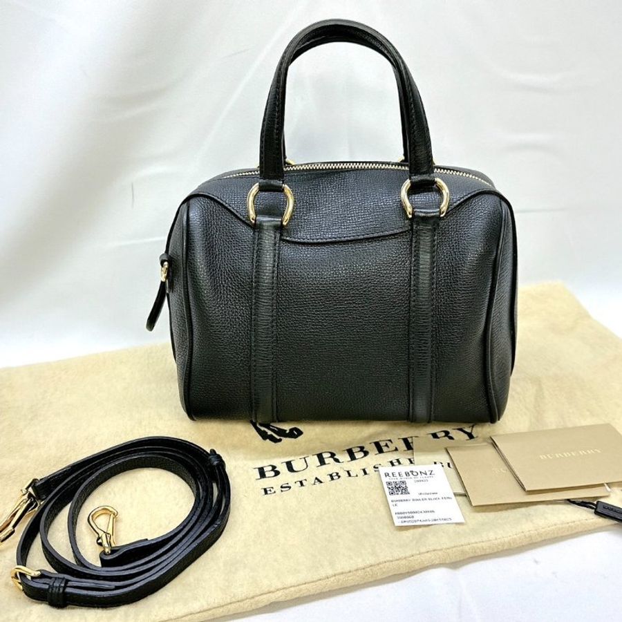 BURBERRY 迷你皮革波士頓包-1