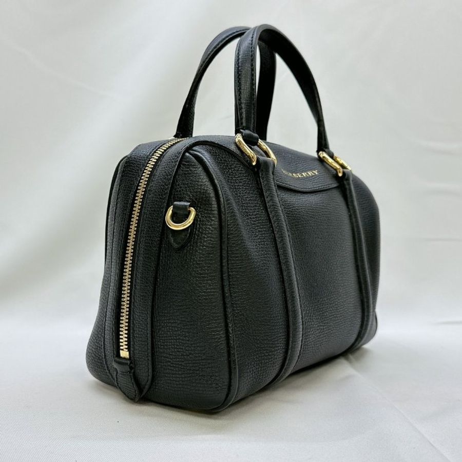 BURBERRY 迷你皮革波士頓包-3