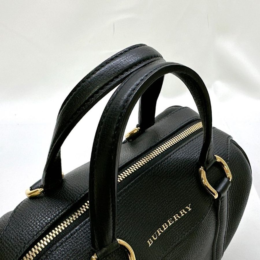 BURBERRY 迷你皮革波士頓包-6