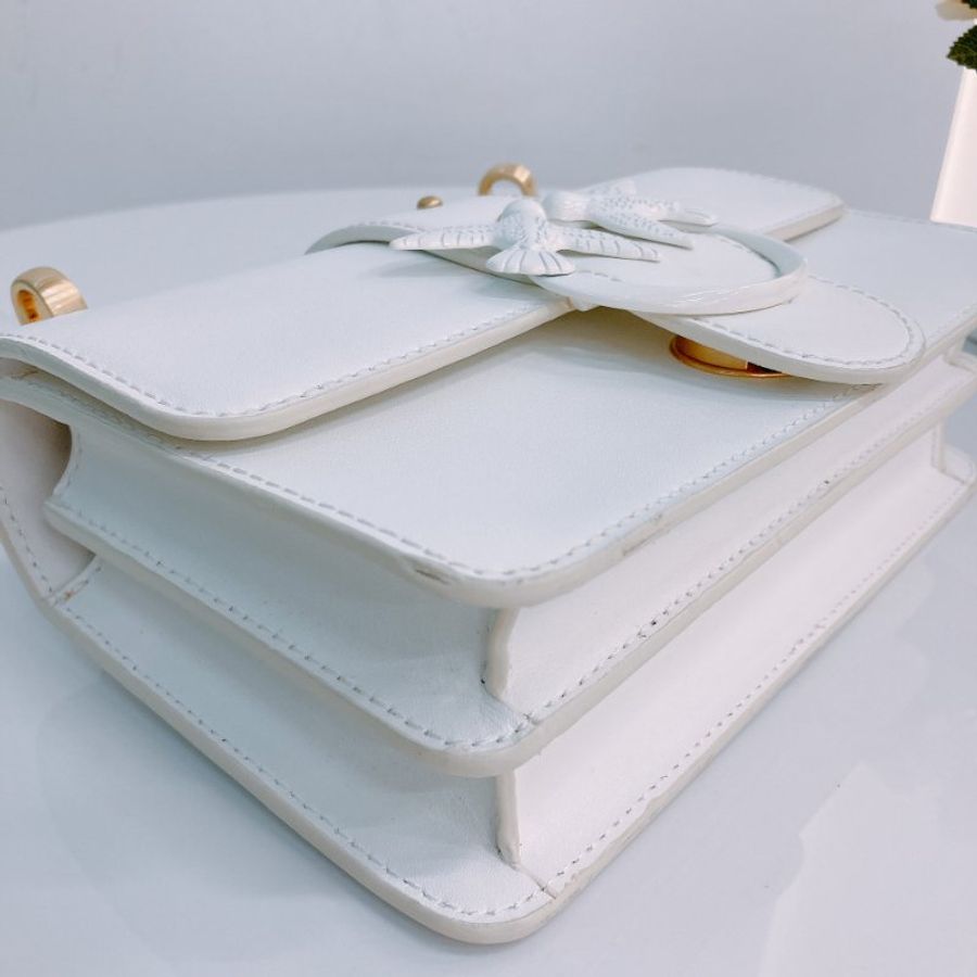 MS0332 品高 斜背 白色 Pinko Love One 26cm Crossbody White x GHW-5