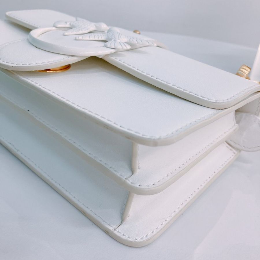 MS0332 品高 斜背 白色 Pinko Love One 26cm Crossbody White x GHW-6