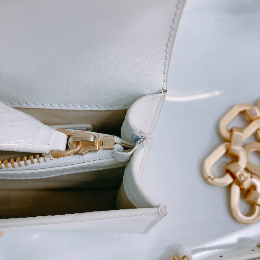 MS0332 品高 斜背 白色 Pinko Love One 26cm Crossbody White x GHW-15