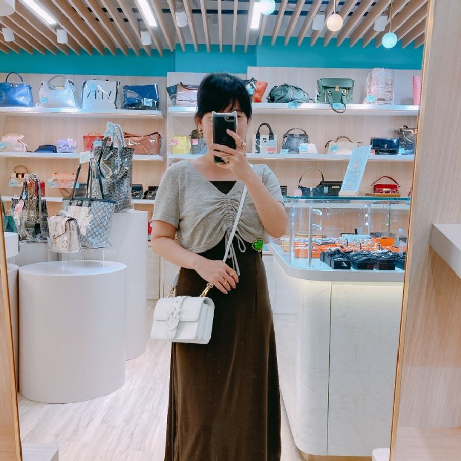 MS0332 品高 斜背 白色 Pinko Love One 26cm Crossbody White x GHW-18