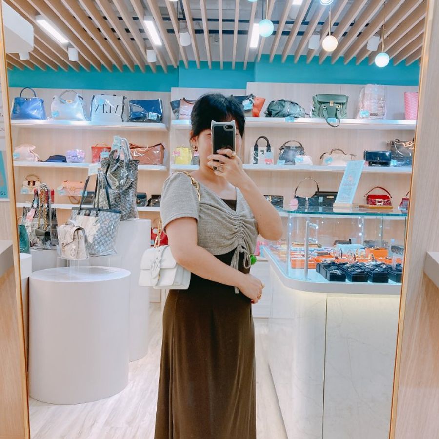 MS0332 品高 斜背 白色 Pinko Love One 26cm Crossbody White x GHW-19