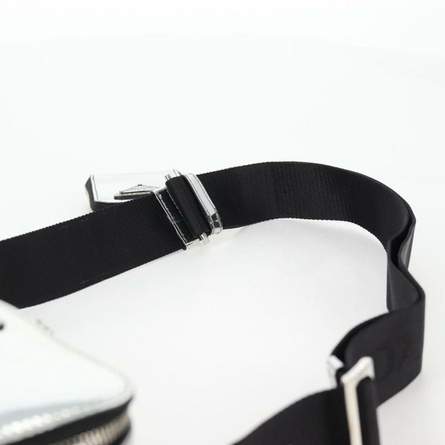 【日本直送】PRADA 銀色皮革肩背包 2VH070 正品 142285M-14