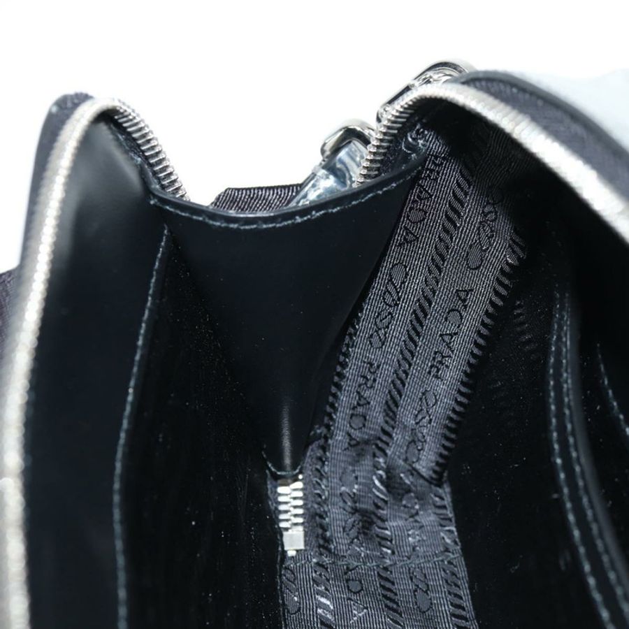 【日本直送】PRADA 銀色皮革肩背包 2VH070 正品 142285M-28