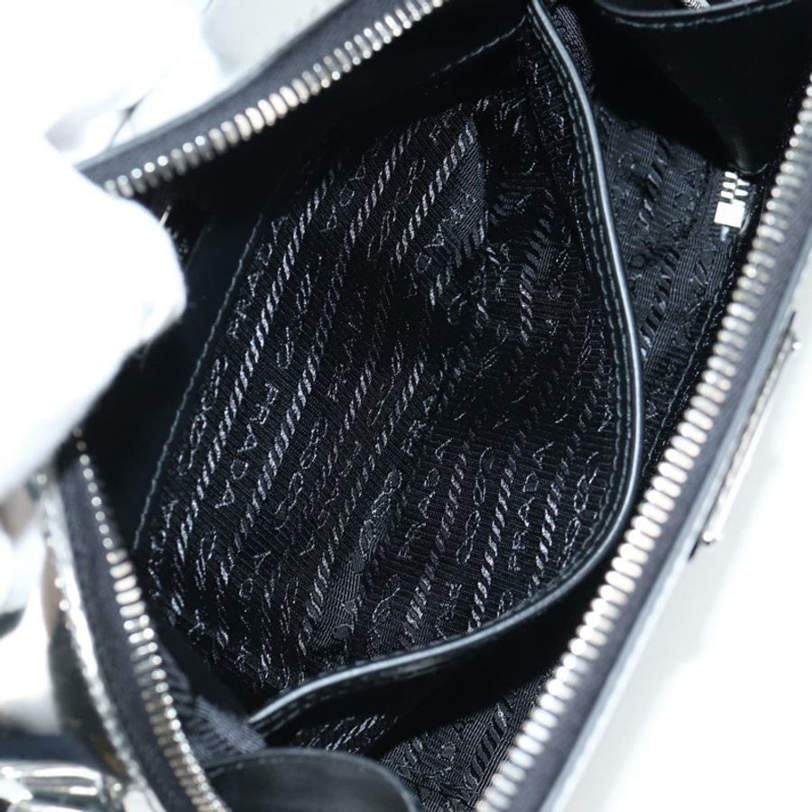 【日本直送】PRADA 銀色皮革肩背包 2VH070 正品 142285M-29