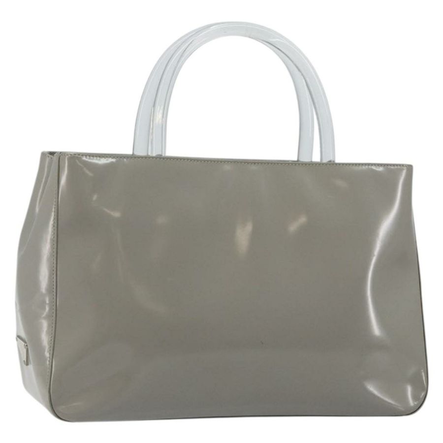 【日本直送】PRADA 手提包 琺瑯灰銀色 正品 BA5946-0