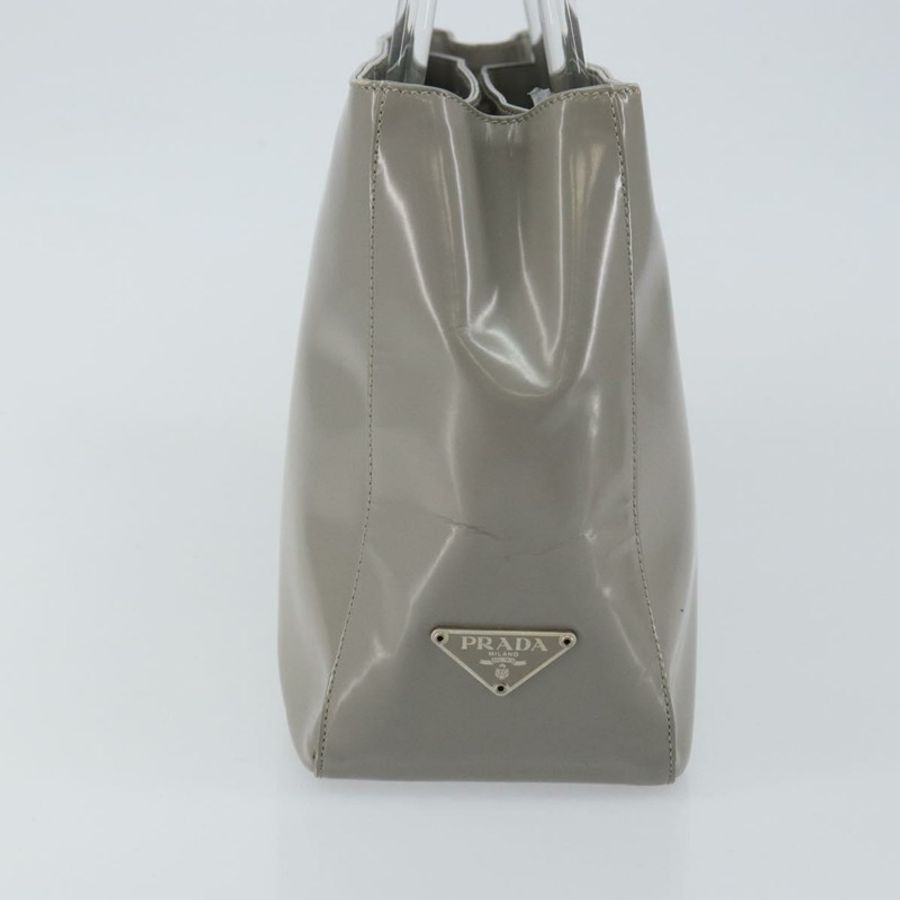 【日本直送】PRADA 手提包 琺瑯灰銀色 正品 BA5946-2